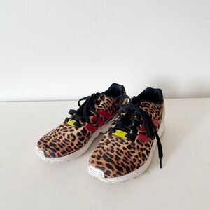 Adidas Torsion Zx Flux Leopard Print Sneakers